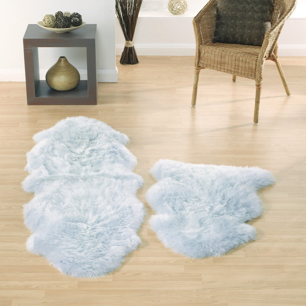 Origins Genuine Sheepskin Duck Egg Rug - FREE DELIVERY