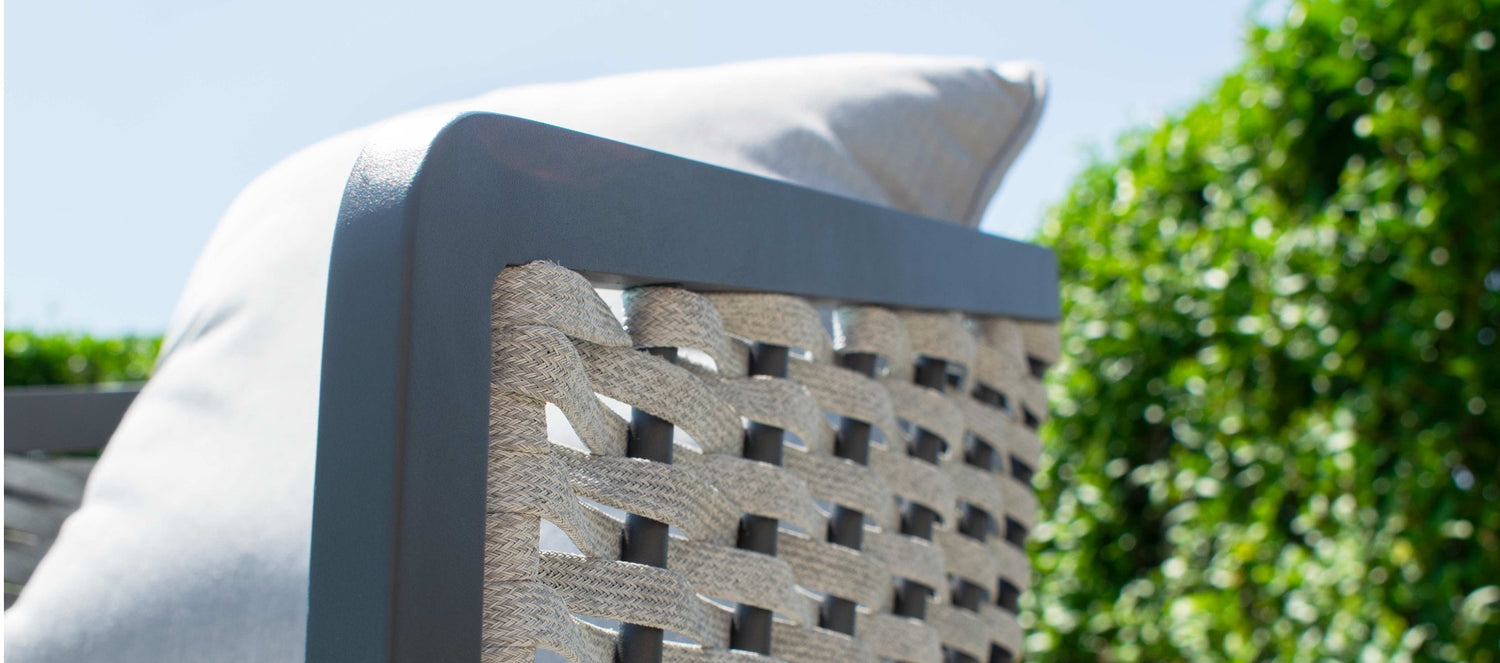 Maze Rattan Portofino 3 Seat Sofa Set Close Up Detail-Better Bed Company 