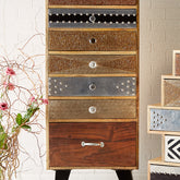 Indian Hub Sorio 7 Drawer Tall Chest