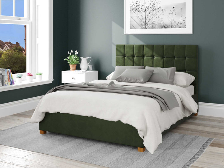 Better Cheshire Dark Green Ottoman Bed-Better Bed Company 