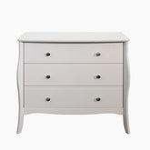 Steens Baroque White 3 Draw Wide Chest