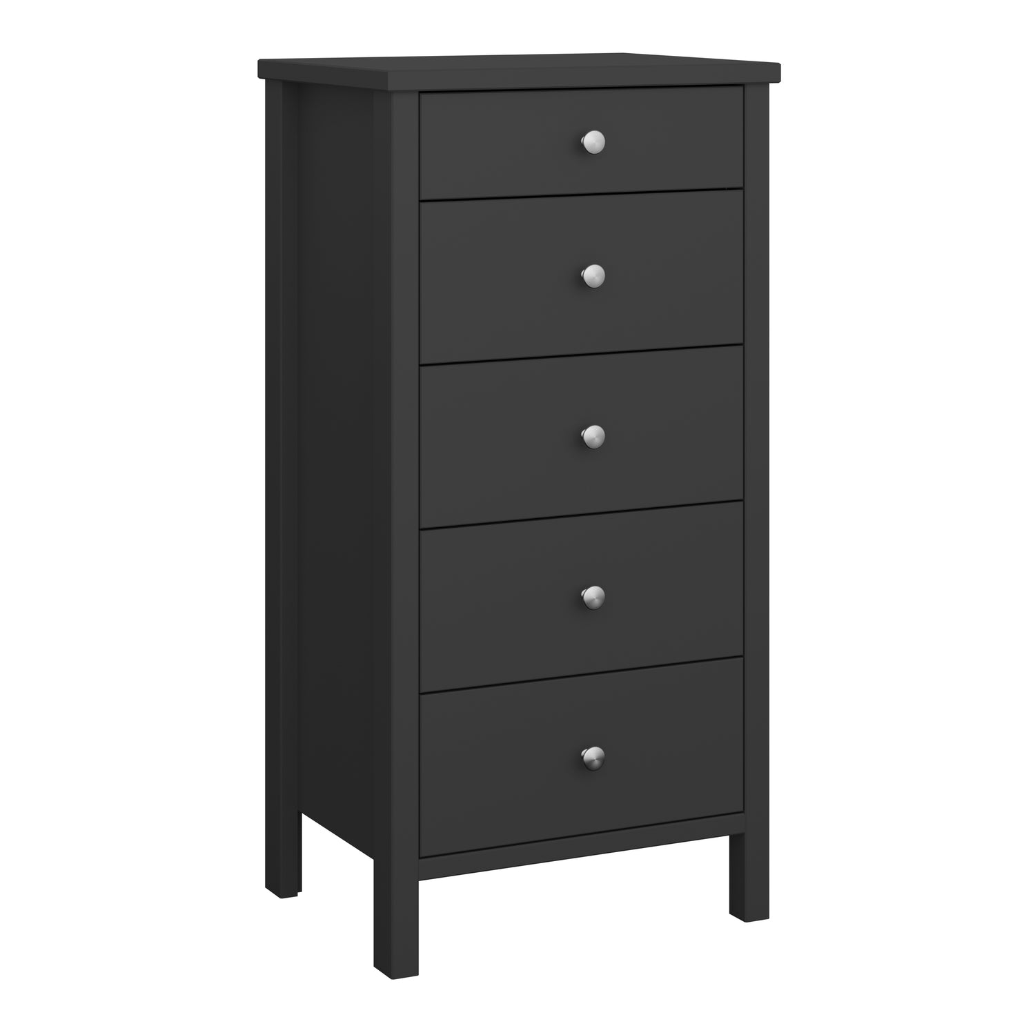 Steens Tromso Black 5 Draw Narrow Chest