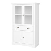 Steens Venice White 4 Door 1 Draw Display Cabinet