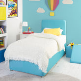 Swanglen Blue Fabric Bed