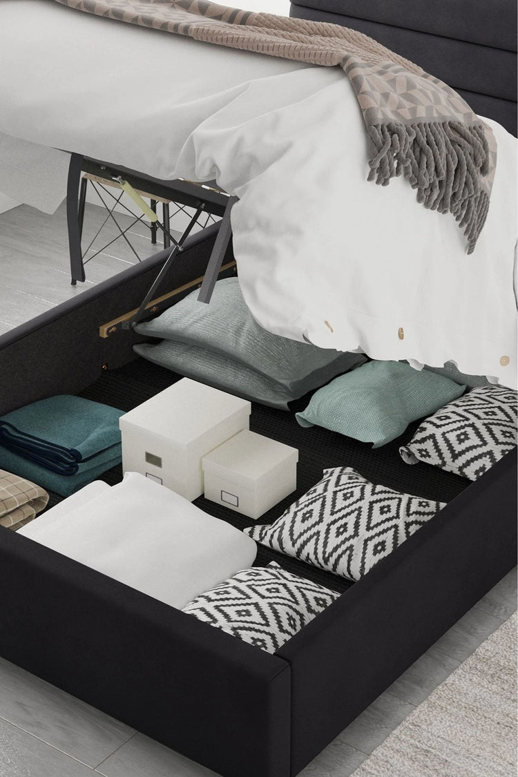 Aspire Furniture Kelly Ebony Ottoman Bed