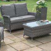 Maze Victoria High Back 2 Seat Rattan Sofa Set