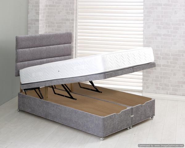 Vogue Beds Fabric Ottoman Bed