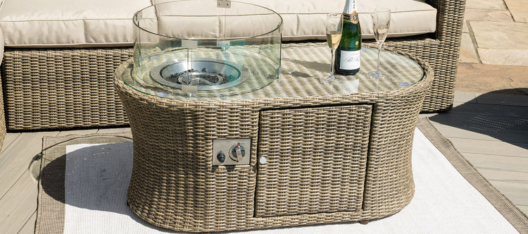 Maze Winchester Oval Fire Pit Coffee Table