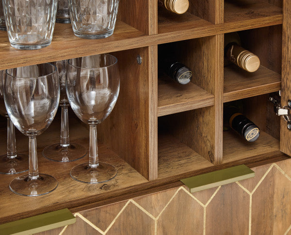 GFW Orleans Wine Cabinet Wine Rack Close Up-Better Bed Company 