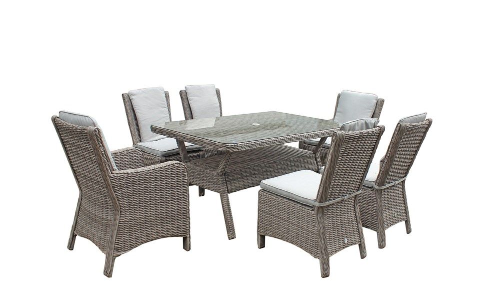 Signature Weave Alexandra 6 Seat Rectangular Dining Set