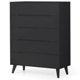 Julian Bowen Alicia 5 Drawer Chest Anthracite-Better Bed Company 