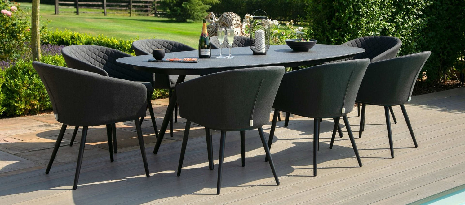 Maze Rattan Ambition 8 Seat Oval Dining Set