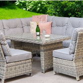 Signature Weave Amy Corner Dining Sofa Set