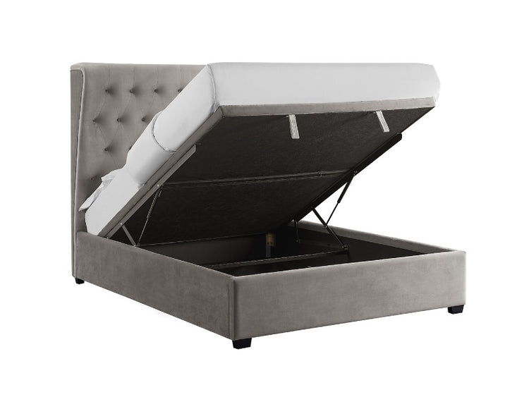 LPD Furniture Belgravia Grey Ottoman Bed