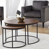 Julian Bowen Bellini Round Nesting Coffee Table