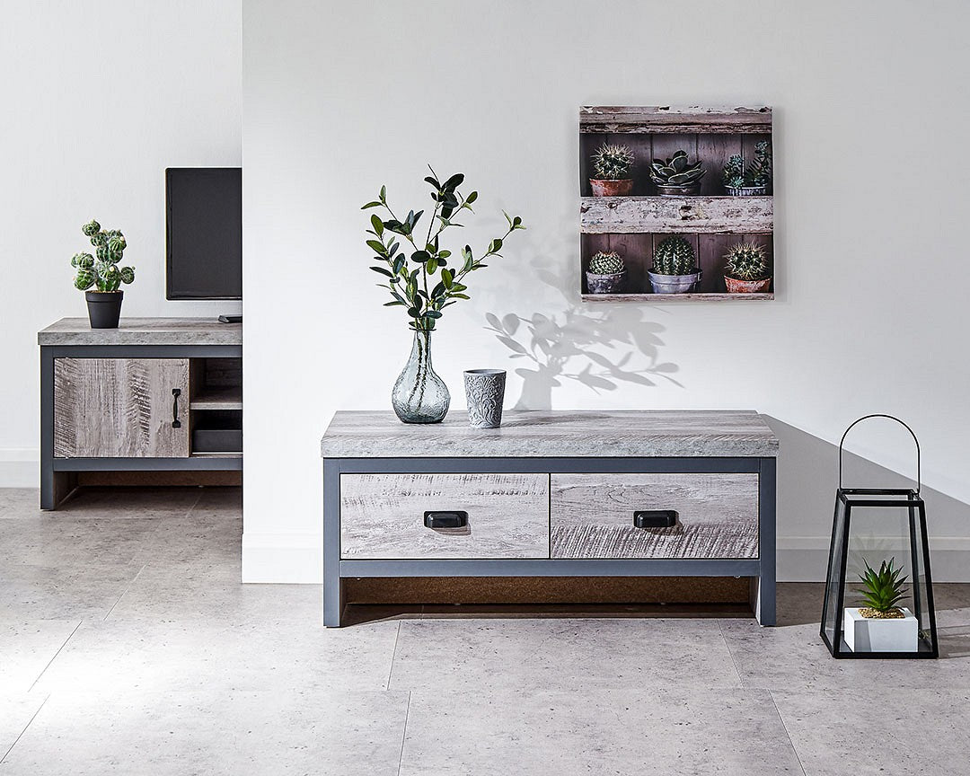 GFW Boston 2 Drawer Coffee Table-Better Bed Company 