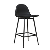 Dorel Home Calvin Upholstered Counter Stool Black-Better Bed Company