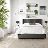 Catherine Lansfield Soho Wing Ottoman Bed-Better Bed Company