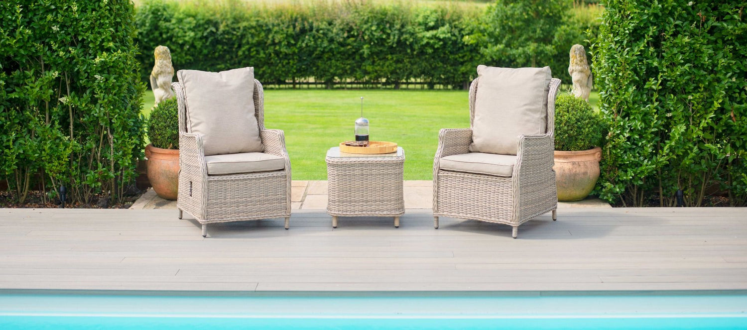 Maze Rattan Cotswold Reclining 2 Seat Lounge Set