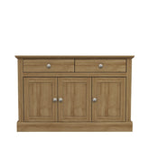 LPD Furniture Devon Oak 3 Door 2 Drawer Sideboard