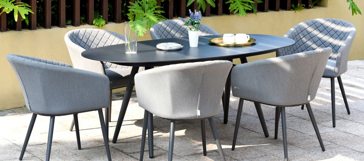 Maze Rattan Ambition 6 Seat Oval Dining Set