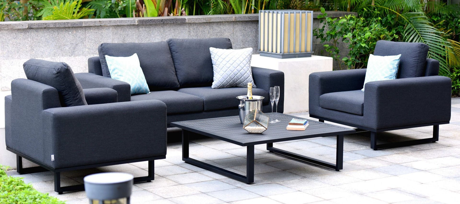Maze Rattan Ethos 2 Seat Sofa Set With Coffee Table