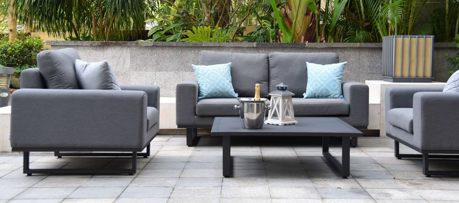 Maze Rattan Ethos 2 Seat Sofa Set With Coffee Table