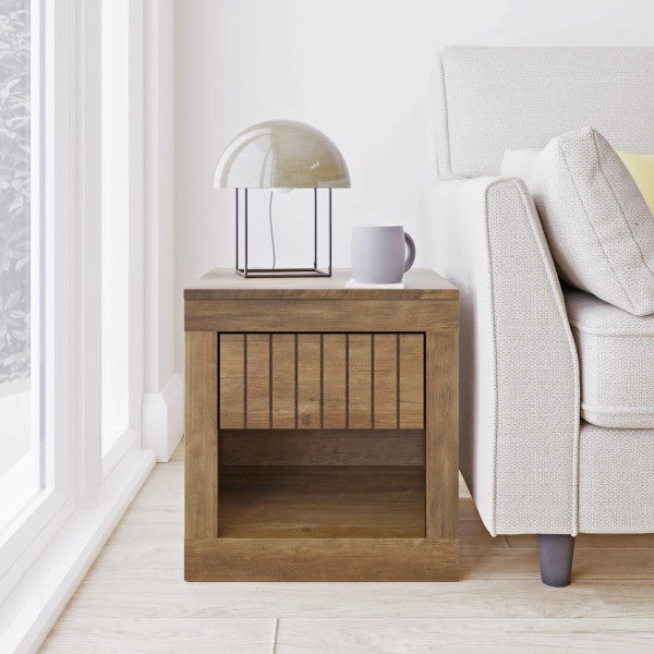 GFW Cartmel Lamp Table Knotty Oak-Better Bed Company