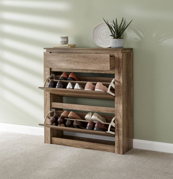 GFW Canyon Shoe Cabinet Open-Better Bed Company 