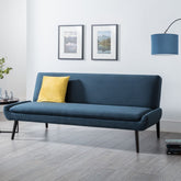 Julian Bowen Gaudi Curled Base Sofabed Blue-Better Bed Company 