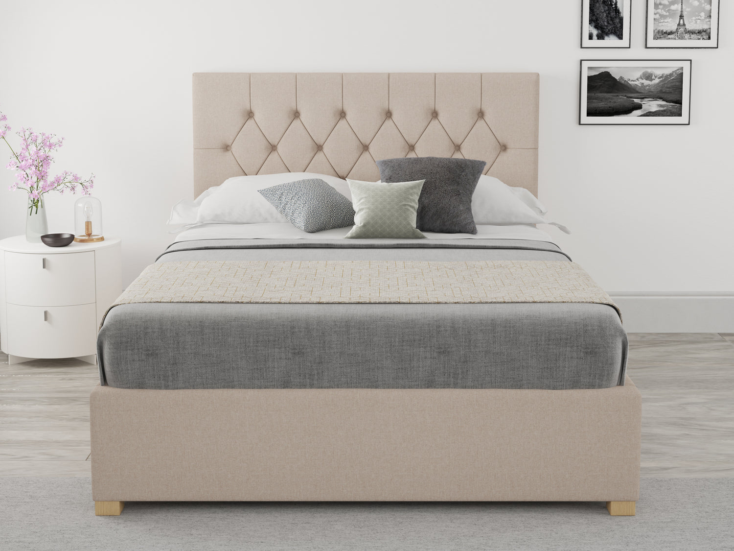 Better Finchen Natural Ottoman Bed