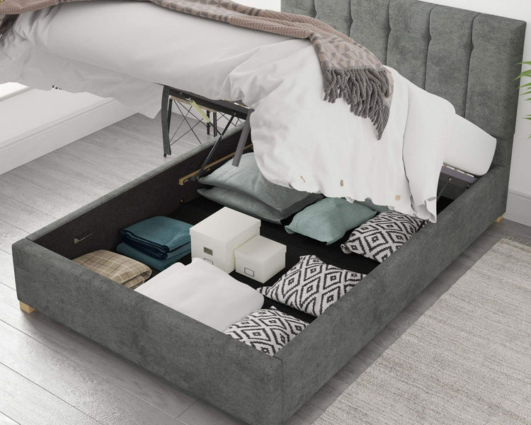 Better Birmingham Granit Black Ottoman Bed