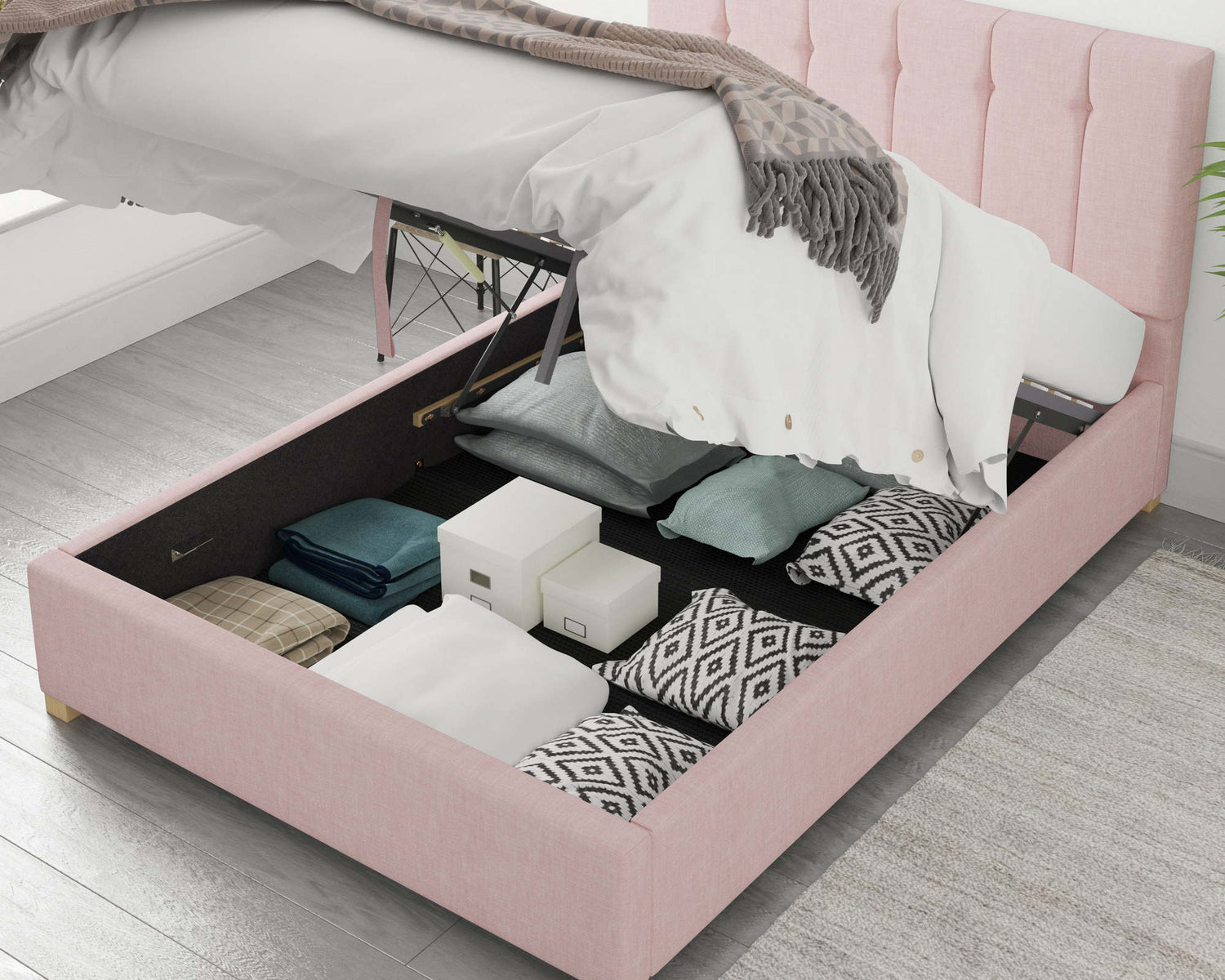 Better Hope Pink Ottoman Bed