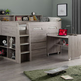 Julian Bowen Jupiter Mid Sleeper Bed Grey Oak