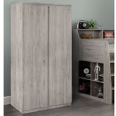 Julian Bowen Jupiter 2 Door Wardrobe Grey Oak