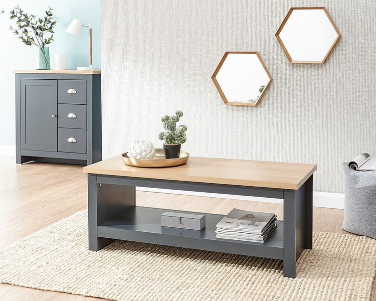 GFW Lancaster Coffee Table With Shelf