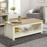 GFW Lancaster Coffee Table With Shelf