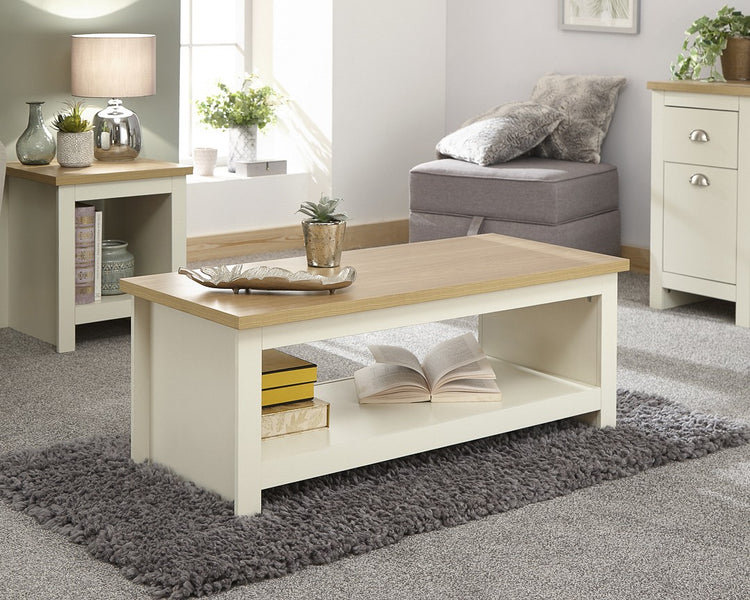 GFW Lancaster Coffee Table With Shelf