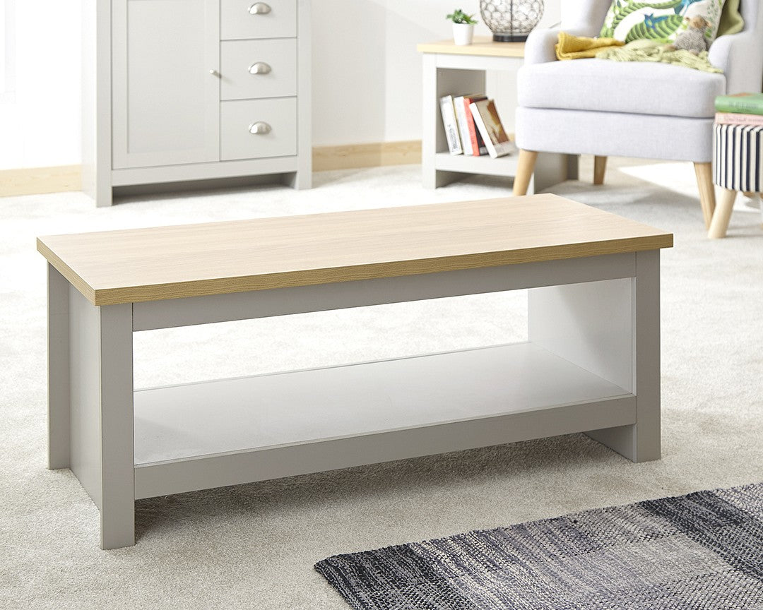 GFW Lancaster Coffee Table With Shelf