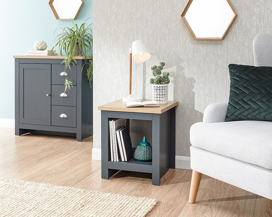 GFW Lancaster Side Table with Shelf