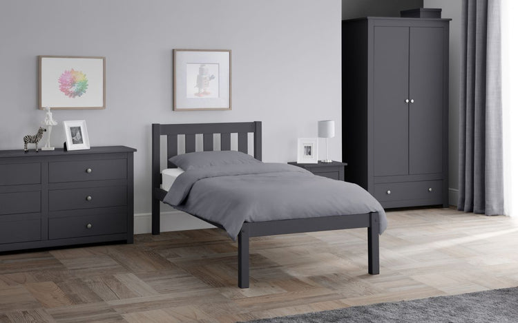 Julian Bowen Luna Bed Anthracite-Better Bed Company 