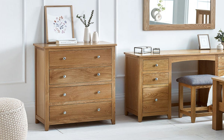 Julian Bowen Mallory 4 Drawer Chest-Better Bed Company