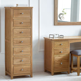 Julian Bowen Mallory 7 Drawer Narrow Chest-Better Bed Company