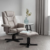 Julian Bowen Malmo Recliner And Foot Stool Grey