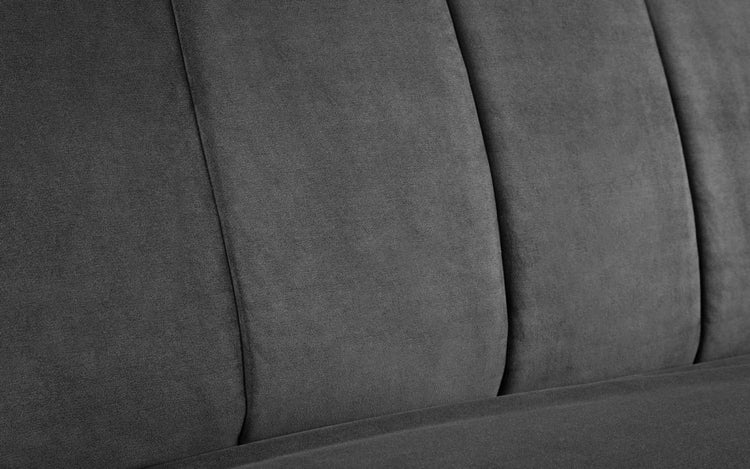 Julian Bowen Miro Curved Back Sofabed Back Detail Lines-Better Bed Company 