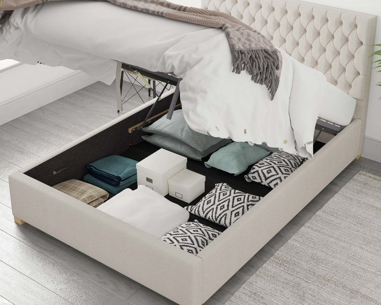 Better Nighty Night White Ottoman Bed