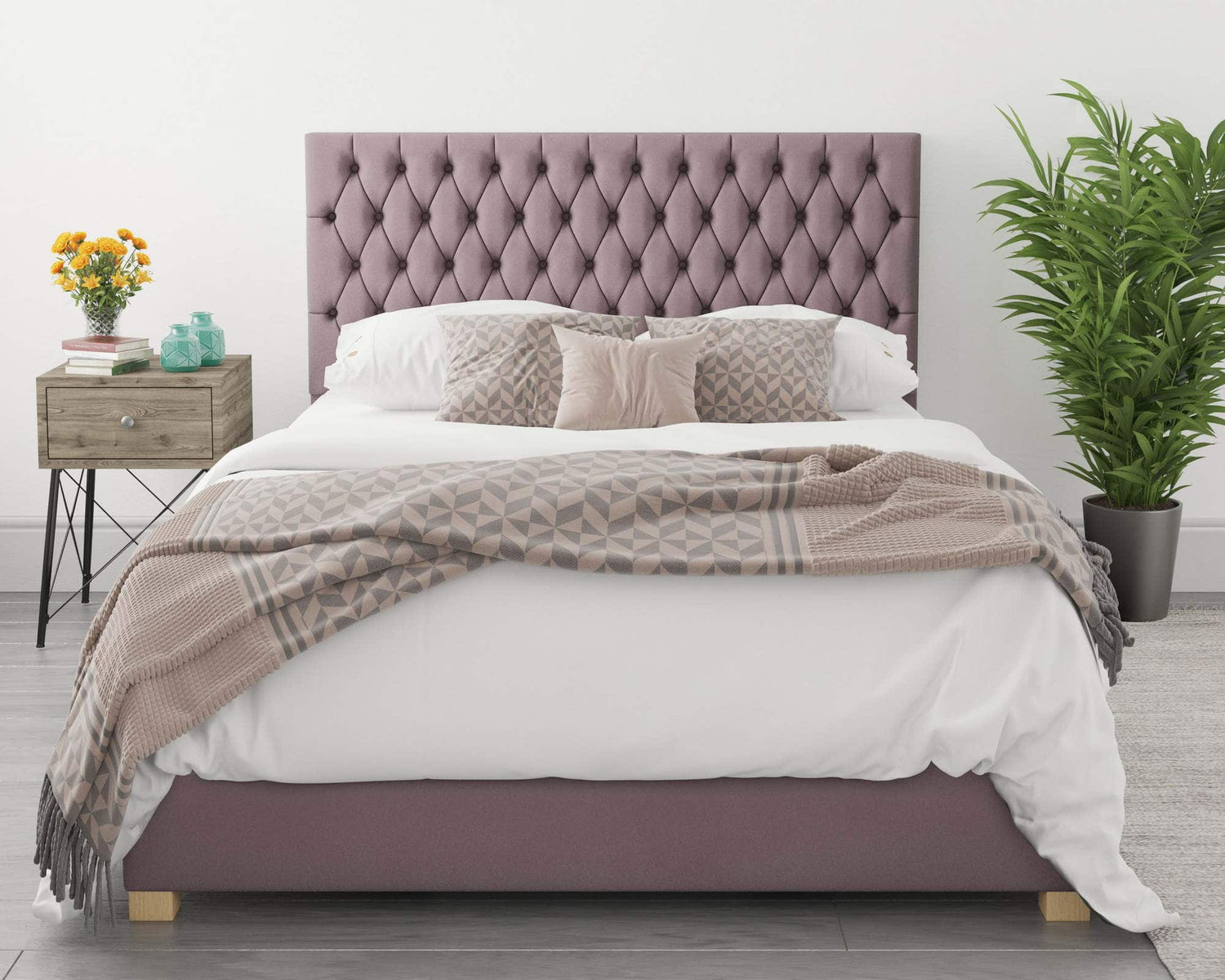 Better Nighty Night Purple Blush Ottoman Bed