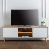 Julian Bowen Moritz TV Cabinet White And Oak