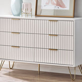 Julian Bowen Murano 6 Drawer Chest - Matte White-Better Bed Company