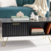 Julian Bowen Murano Coffee Table - Matte Black-Better Bed Company